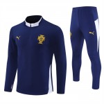 Portugal Training Sweatshirts Viertelreißverschluss 2024-25 Navy